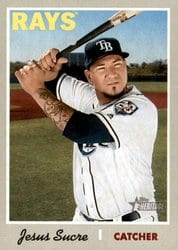 2019 Topps Heritage Base Set Jesus Sucre #219 card