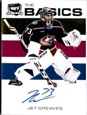 2023-24 Upper Deck The Cup The Basics Autograph Jet Greaves #B-GS card