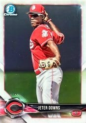 2018 Bowman Chrome Prospects Jeter Downs #BCP171 card