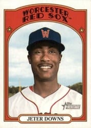 2021 Topps Heritage Minor League Base Set Jeter Downs #40 card