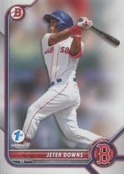 2022 Bowman 1st Edition Base Set Jeter Downs #BPPF-116 card