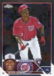 2023 Topps Chrome Base Set Jeter Downs #56 card
