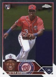 2023 Topps Chrome Update Base Set Jeter Downs #USC196 card