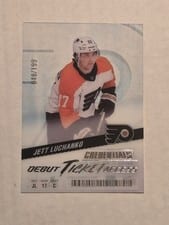 2024-25 Upper Deck Credentials Acetate Debut Ticket Access Jett Luchanko #DTAA-JL card
