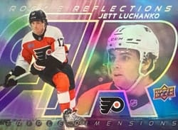 2024-25 Upper Deck Rookie Reflections Jett Luchanko #RR-16 card