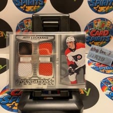 2024-25 Upper Deck The Cup Foundations Quad Jersey Jett Luchanko #F-JL card