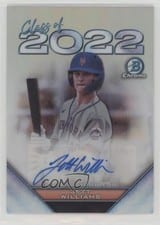 2022 Bowman Draft Class of 2022 Autographs Jett Williams #C22A-JW card