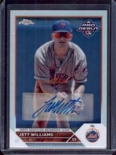 2023 Topps Pro Debut Chrome Autographs Refractor Jett Williams #PDC-69
