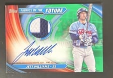 2024 Topps Pro Debut Fabrics of the Future Autograph Relics Jett Williams #FOTF-JWI card