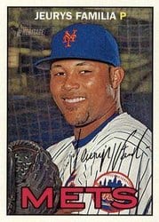 2016 Topps Heritage Base Set Jeurys Familia #35 card