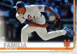 2019 Topps Update Base Set Jeurys Familia #US156 card