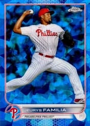 2022 Topps Chrome Update Sapphire Edition Base Set Jeurys Familia #US116 card