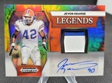 2024 Panini Prizm Draft Picks Legends Patch Autographs Jevon Kearse #36 card