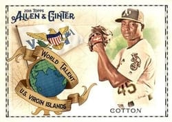 2018 Topps Allen & Ginter World Talent Jharel Cotton #WT-38 card