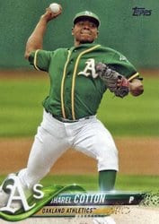 2018 Topps Base Set Jharel Cotton #106 card