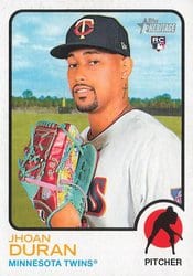 2022 Topps Heritage Base Set Jhoan Duran #693 card