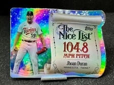 2024 Topps Holiday Making the Nice List Jhoan Duran #MNL-25 card