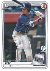 2020 Bowman 1st Edition Base Set Jhon Diaz #BFE-30 card