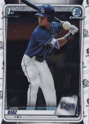 2020 Bowman Chrome Prospects Jhon Diaz #BCP-30 card