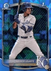 2025 Bowman Sapphire Edition Base Set Jhonayker Ugarte #BCP-123 card