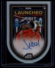2025 Topps Cosmic Chrome Launched Into Orbit Autographs Jhonkensy Noel #LIOA-JN card
