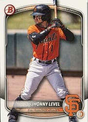 2025 Bowman Draft Base Set Jhonny Level #BD-55 card