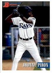 2021 Bowman Heritage Base Set Jhonny Piron #170 card