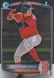 2025 Bowman Chrome Prospects Jhostynxon Garcia #BCP-43 card
