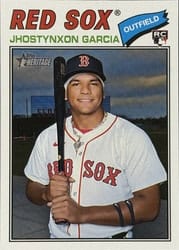 2026 Topps Heritage Base Set Jhostynxon Garcia #112 card