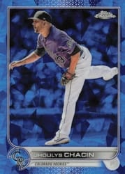 2022 Topps Chrome Update Sapphire Edition Base Set Jhoulys Chacin #US40 card