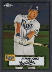 2021 Topps Chrome Platinum Anniversary Base Set Ji-man Choi #325 card