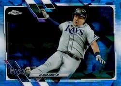 2021 Topps Chrome Sapphire Edition Base Set Ji-Man Choi #511 card