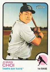 2022 Topps Heritage Base Set Ji-Man Choi #393 card