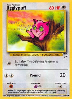 Base Set 2 Jigglypuff #77 card