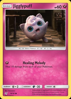 Detective Pikachu Jigglypuff #14 card