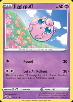 Fusion Strike Jigglypuff #110 card