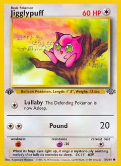 1999 Jungle Jigglypuff #54 card