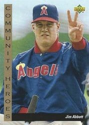1993 Upper Deck Base Set Jim Abbott #31 card
