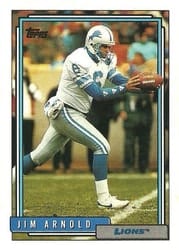 1992 Topps Base Set Jim Arnold #161 card