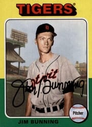 2019 Topps Archives Base Set Jim Bunning #127 card