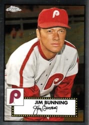 2021 Topps Chrome Platinum Anniversary Base Set Jim Bunning #631 card