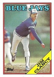 1988 Topps Base Set Jim Clancy #54 card