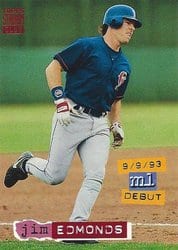 1994 Stadium Club Base Set Jim Edmonds #603 card