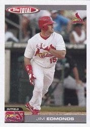 2004 Topps Total Base Set Jim Edmonds #340 card