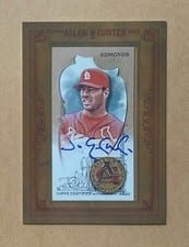 2023 Topps Allen & Ginter Framed Mini Autographs Jim Edmonds #MA-JED card