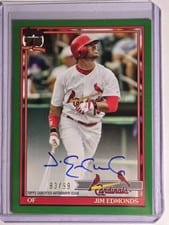2026 Topps 1991 Topps Autographs Jim Edmonds #91A-JE card