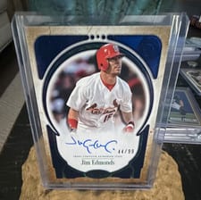 2026 Topps Tier One Prime Performers Autographs Jim Edmonds #PPA-JE card