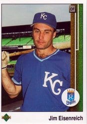 1989 Upper Deck Base Set Jim Eisenreich #44 card
