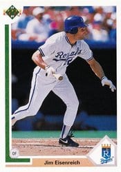 1991 Upper Deck Base Set Jim Eisenreich #658 card
