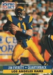 1991 Pro Set Base Set Jim Everett #200 card